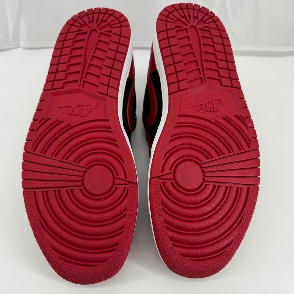 Jordan Air Jordan 1 Low Mens 9.5 Red‎ Black 553558-606 Gym Red Toe Sneaker
